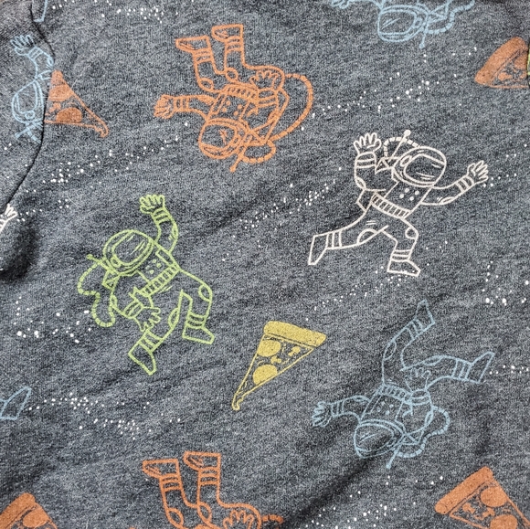 Cat & Jack Astronaut Pizza Zip-up Hoodie - Picture 3 of 5